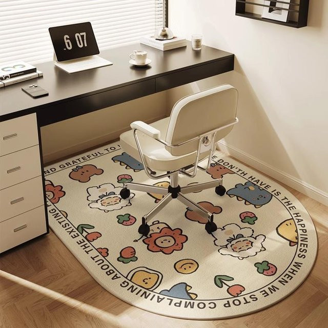 VIKAMA Schlafzimmerteppich modern, schmutzabweisend, pflegeleicht und rutschfest für Schlafzimmer, Kinderzimmer oder Home-Office - Bild 1