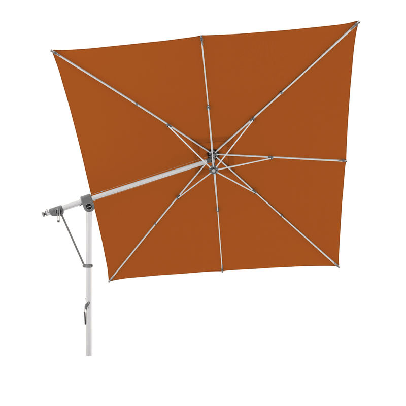 Doppler Ampelschirm Expert in Terracotta mit Aluminiumgestell und Polyesterbespannung, B/T: 300 x 300 cm - Bild 2