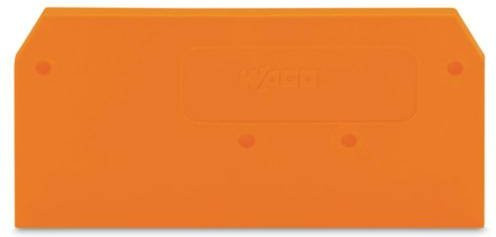 WAGO 281-329 Abschluss- und Trennplatte Orange 100 Stück - Bild 1