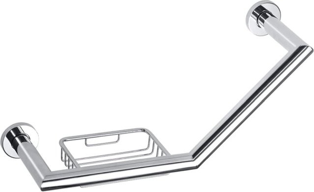 Brillantbad BOMEGA Wannengriff mit Seifenkorb aus Messing in Chrom poliert, B/T/H: 44,0 x 22,0 x 13,0 cm - Bild 1