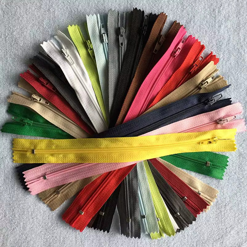 10 Stück Nylon-Spulenreißverschluss Set von QIMONTON mit geschlossenem Ende in 21 Farben, Längen von 12 cm bis 60 cm zum Nähen - Bild 2