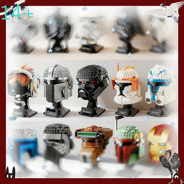 Potdemiel Star Wars Der Mandalorianer Darth Vader Luke Skywalker TIE Fighter, Bausteine, ab 14 Jahren - Bild 1