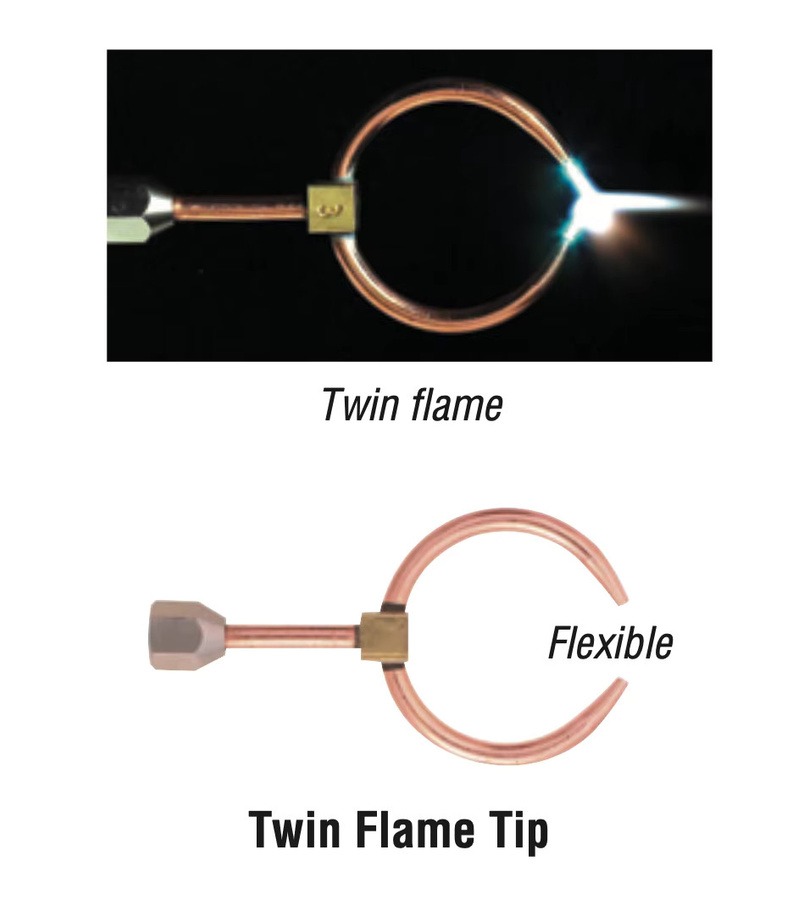 Smith Little Torch Doppelflammen-Spitzen für präzises Löten und Hartlöten in Silber, Größen 4, 5 und 6 - Bild 2