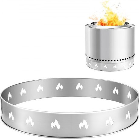 VEVOR Standfuß für Feuerschale aus Edelstahl, Zubehör für Solo Stove Bonfire und Outdoor-Feuerstellen, tragbare Halterung für Camping und Kaminofen - Bild 1