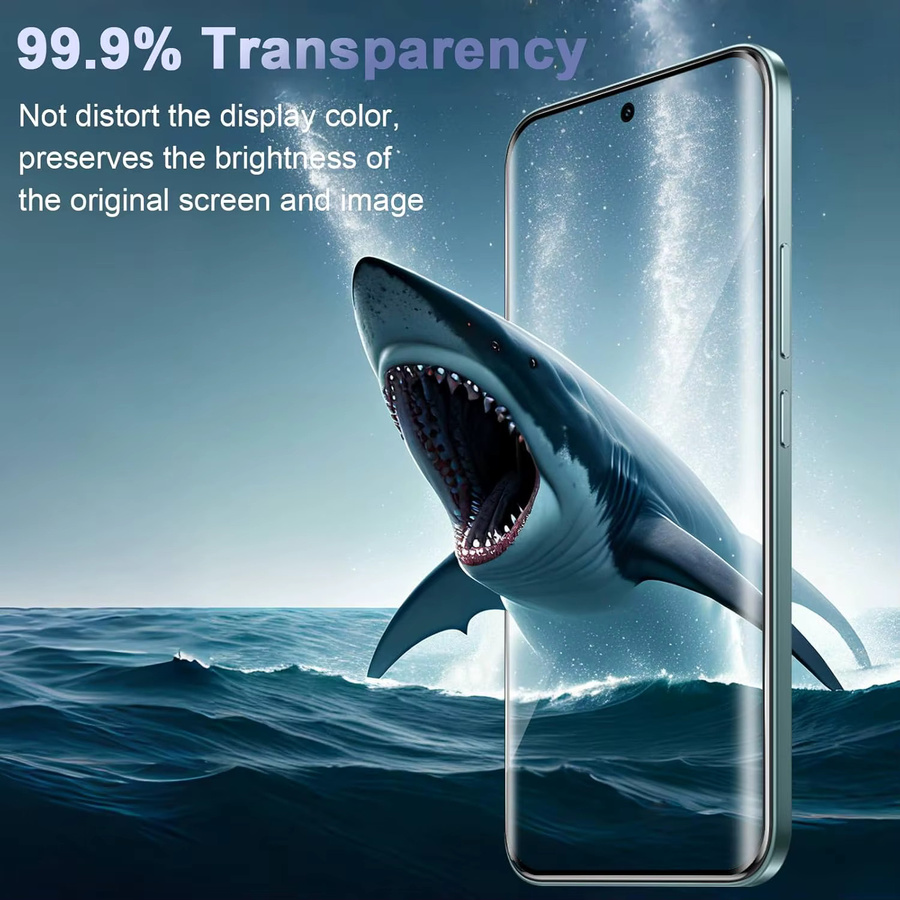 WISHXIN 3D Gebogenes Schutzglas Set für Redmi Note 15 Pro Plus 4G 5G und POCO M8 Pro mit Kameralinsenschutz, Transparent - Bild 5