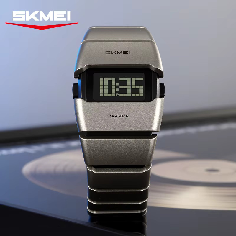 SKMEI Digitaluhr, Herren, Kunststoff, Schwarz, 5 ATM - Bild 2