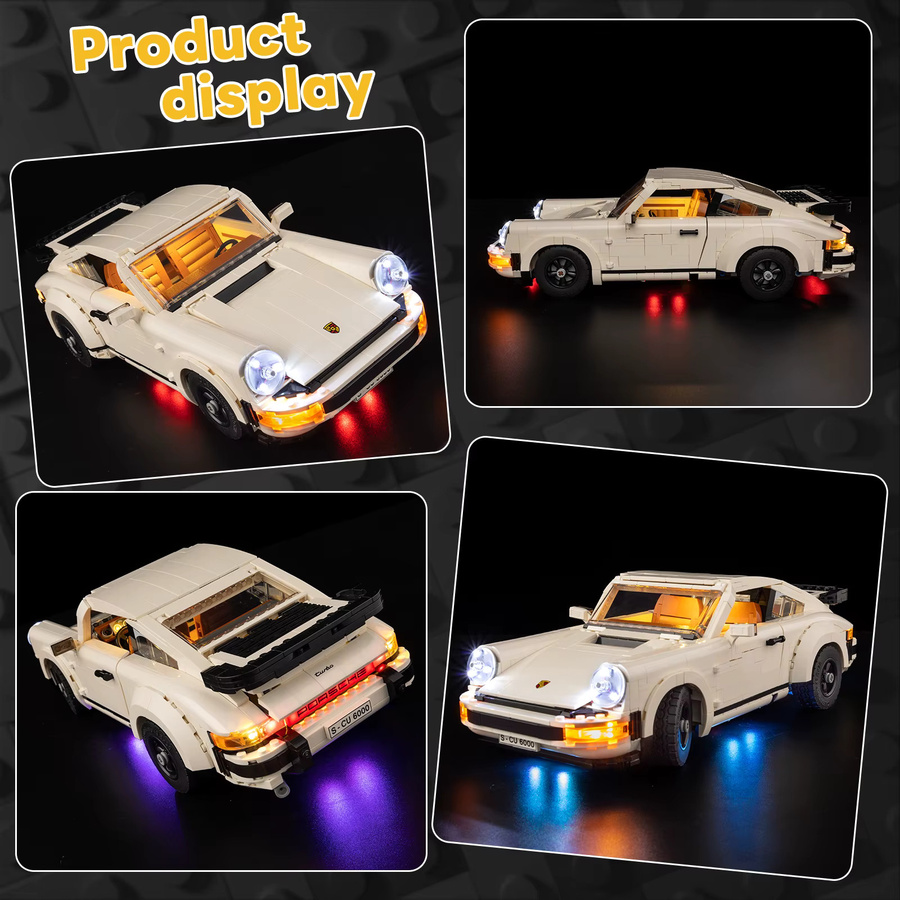 Lego LED-Beleuchtungsset, Passend für Porsche 911 10295, Weiß - Bild 2