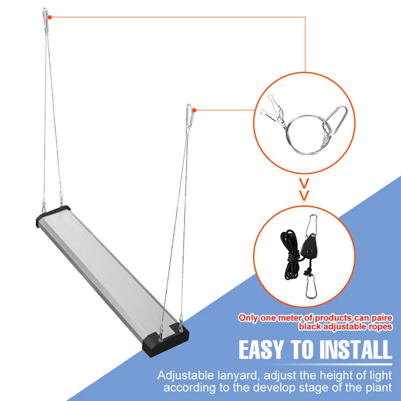 CanLing 300 W LED-Pflanzenwachstumslampe mit Vollspektrum-Quantenbrett aus Aluminium in Schwarz für Indoor-Blumen, Gemüse und Hydrokultur - Bild 3