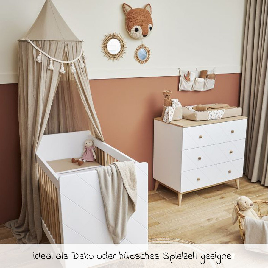Meyco Baby Betthimmel Baldachin in Sand/Beige B: 240 cm, T: 55 cm - Bild 3