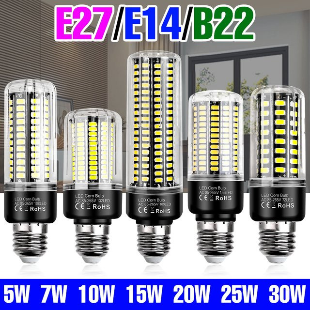CanLing LED Mais Glühbirne 30W E27 Weiß mit CCT Farbtemperatur-Wahl - Bild 1