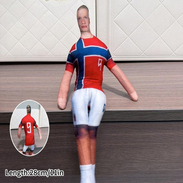 Schlüsselanhänger Erling Haaland, gray, Unisex - Bild 1