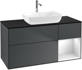 V&B Waschtischunterschrank Finion in Blau lackiert, Breite: 120 cm, Tiefe: 50,1 cm, Höhe: 50,1 cm - Bild 1