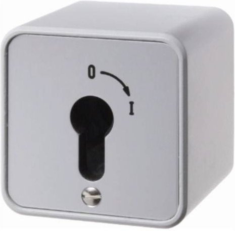 Hager Schlüsselschalter WDE4466 Aufputzschalter IP44 Weiß - Bild 1