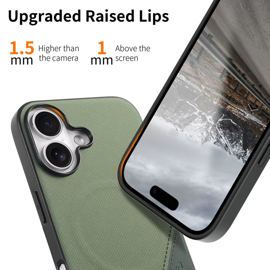 Motorola Moto Signature Edge Gewebte Leder-Magnethülle für Edge 70 Ultra Fusion 60 Pro 50 Neo G87 G77 G67 G17 Power G86 G56 G66J/Y in Grau und Grün - Bild 2