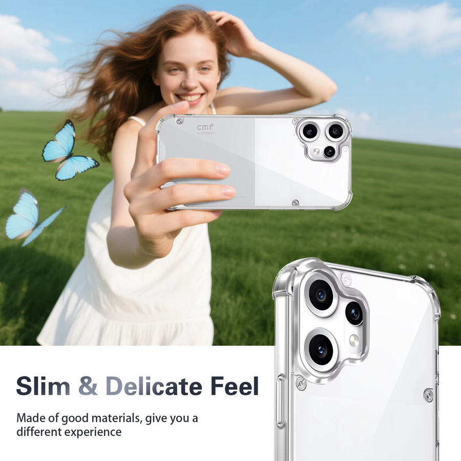 Transparente Silikon-Schutzhülle für Nothing CMF Phone 2 Pro mit stoßfestem Airbag-Design - Bild 3