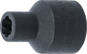 BGS Spiral-Profil-Steckschlüssel-Einsatz Schraubenausdreher mit 1/2 Zoll Innenvierkant und 8 mm Schlüsselweite - Bild 1