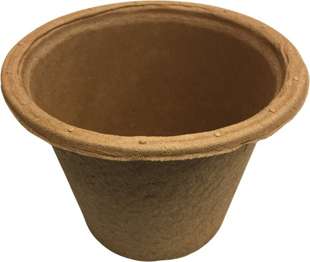 Fertilpot Ökotopf aus Naturfasern, 20 Stück, braun, Durchmesser: 12 cm - Bild 1