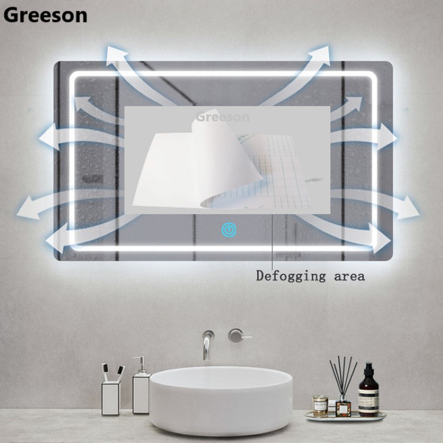 GEDLUZI PET Spiegel-Entnebelungsheizmatte für LED-Badezimmerspiegel, Antibeschlag-Folie, B/H: 30,0 x 20,0 cm - Bild 1
