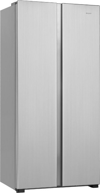 Exquisit Side by Side Kühlschrank SBS46-010E in Edelstahl Optik Silber - Bild 1