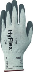 Ansell HyFlex 11-731 Schutzhandschuh mit PU-Beschichtung in Grau, Größe 10 - Bild 1