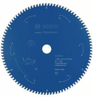 Bosch Expert Kreissägeblatt für Aluminium und Metalle, Durchmesser: 305 mm, Bohrung: 30 mm, 96 Zähne, Carbide Tipped, Blau - Bild 1