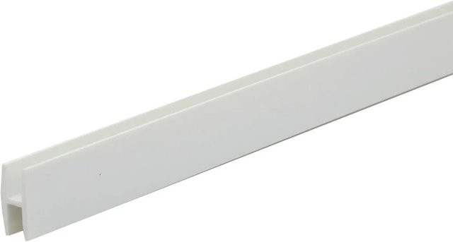 Arcansas H-Profil aus PVC in Weiß B/H/L: 25 x 10 x 1000 mm - Bild 1