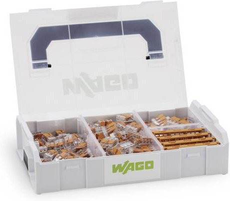WAGO Verbindungsklemmenset Mini Serie 221 887-952 in Orange und Transparent für flexible und starre Leiter 0,14-4mm² und 0,2-4mm² - Bild 1