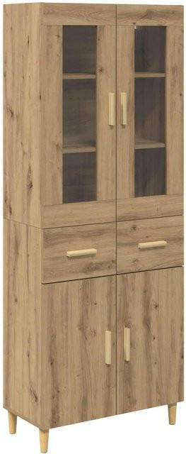 vidaXL Highboard Artisan-Eiche in Braun aus Holzwerkstoff, B/T/H: 69,5 x 34 x 180 cm - Bild 1