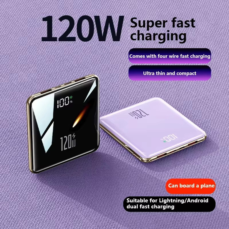 Vivo Mini Power Bank mit 10000 mAh und eingebauten 4 Kabeln in Weiß für iPhone und Samsung - Bild 4