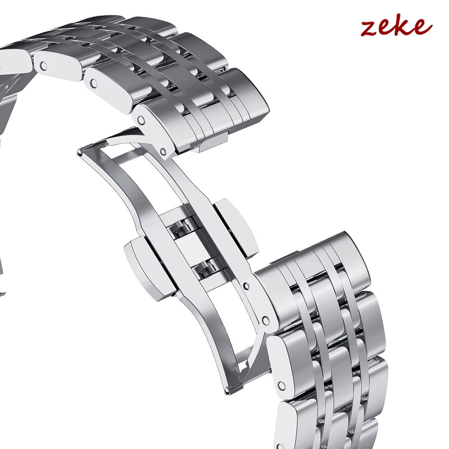 crazyband Smartwatch Ersatzarmband Edelstahl, Silber, Herren - Bild 2