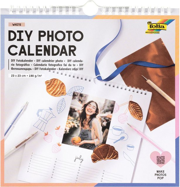 DIY Fotokalender White B: 23 cm, H: 23 cm - Bild 1