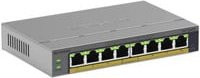 Netgear Switch GS108EPP in Grau mit Ethernet/LAN Anschlüssen - Bild 1