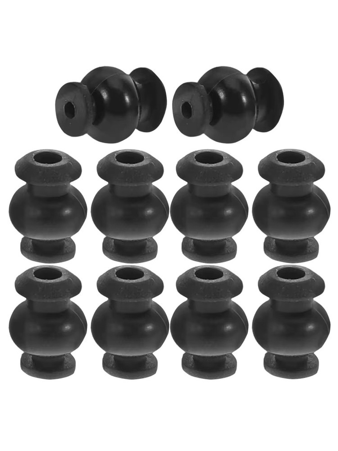 10 Stück Silikon-Stoßdämpferbälle in Schwarz als Antivibrationsdämpfer für Drohnen und RC-Stabilisatoren - Bild 5