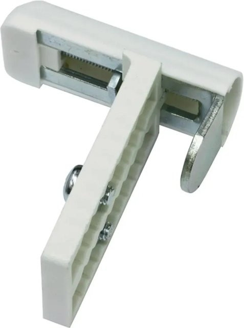 Gardinia Universal-Klemmträger aus Metall in Weiß, 2er Pack - Bild 1