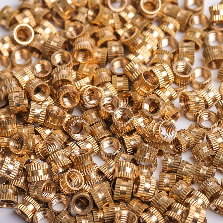 Messing Wärme Einsatz Muttern für 3D Drucker Zubehör mit Doppel Twill Rändelung in Gold und Messingfarben - Bild 4