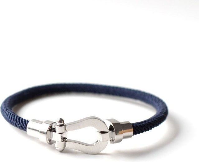 Yu Sheng Armband, handgeflochten, Weiß, Edelstahl, Unisex - Bild 1