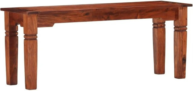 vidaXL Bank aus rustikalem Akazienholz in Braun, B/T/H: 110 x 45 x 35 cm - Bild 1