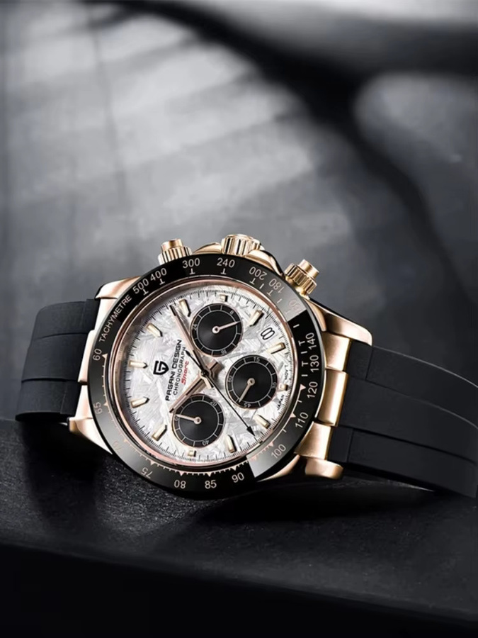 PAGANI DESIGN Chronograph, Quarz, Edelstahl, 40 mm, Herren - Bild 6