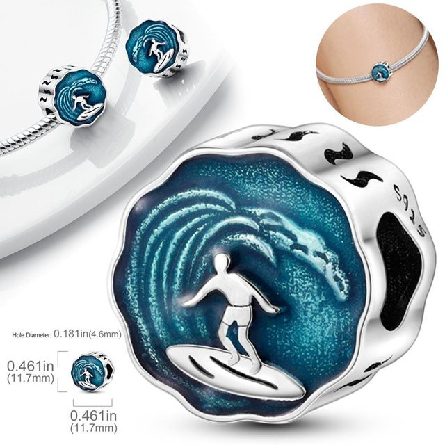 Charm-Perlenkomponenten Kupfer, Gray, Damen - Bild 1