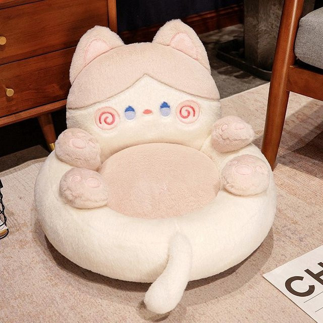 Yiran toy Kawaii Katze Plüschkissen, 50 cm, ab 12 Jahren - Bild 1