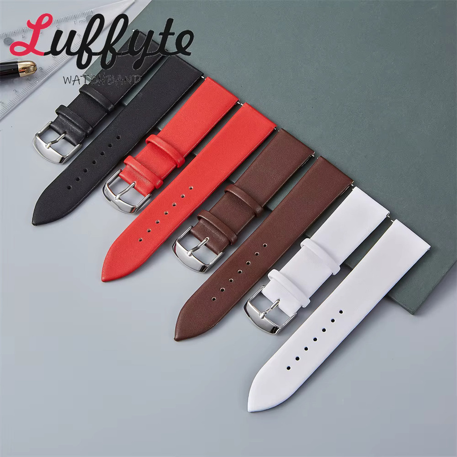 luffyte Uhrenarmband Kunstleder, Schwarz, Unisex - Bild 1