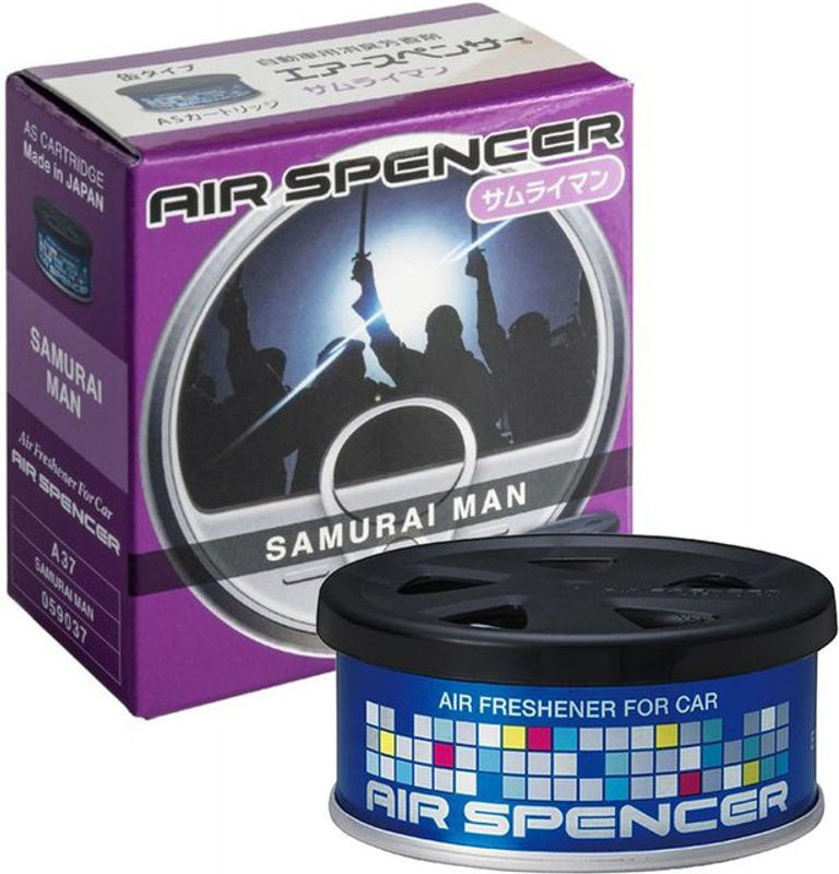 Air Spencer Auto Luft Samurai Mann A37 Eikousha Lufterfrischer Nachfüllpackung Schwarz 40g - Bild 1