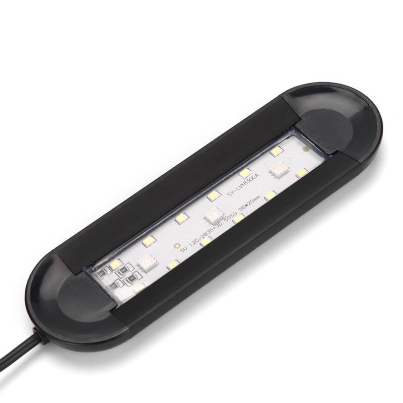 TOMTOP JMS Aquarium-LED-Leuchte mit Timer und USB-Anschluss, Pflanzenlicht in Schwarz - Bild 7