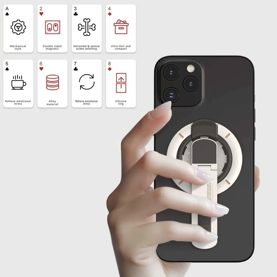 VIKEFON Magnetischer Fingerringhalter mit 360 Grad Rotation für MagSafe iPhone 17 16 15 14 13 12 Pro Max - Bild 3