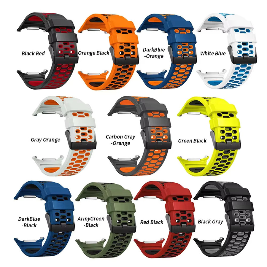 Samsung Armband für Galaxy Uhr Ultra, Silikon, Bicolor, 47 mm - Bild 2