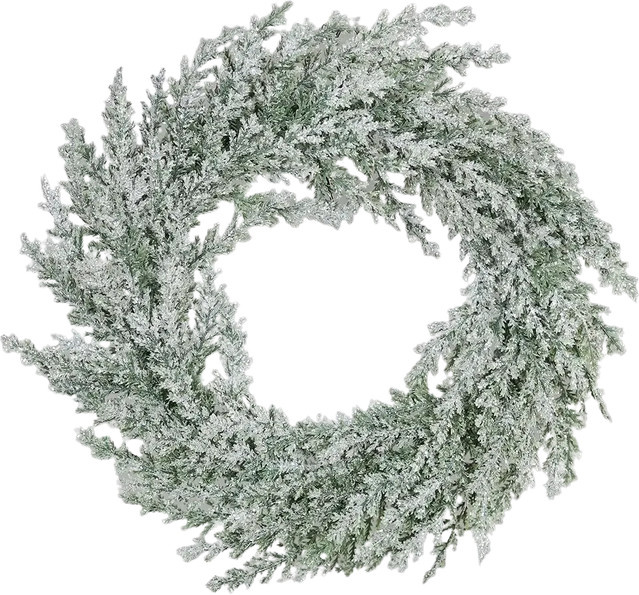 Künstlicher Zypressen Kranz Clementine von Aplanta, Durchmesser: 30 cm - Bild 1