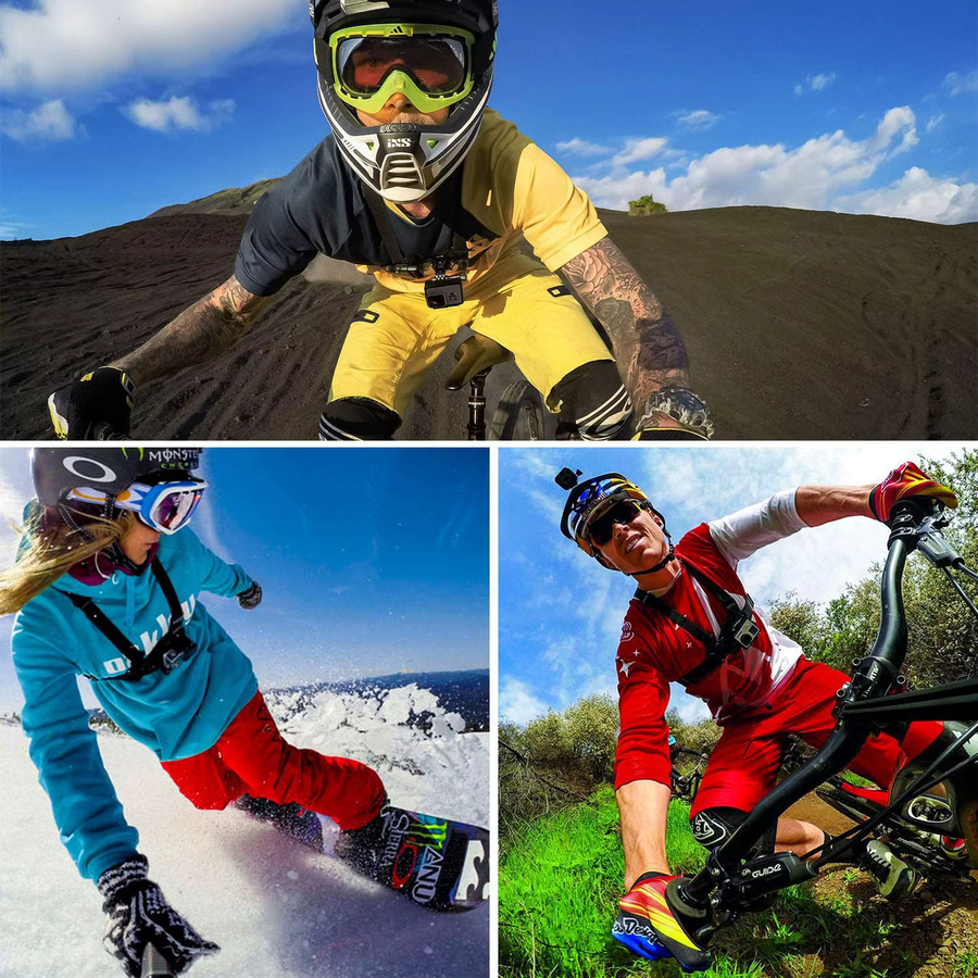 VeFly Verstellbare Kopfbandhalterung Stirnband in Schwarz für GoPro Hero 13 12 11 10 9 8 7 Insta360 und DJI Osmo Action 5 4 3 2 Kamerazubehör - Bild 5
