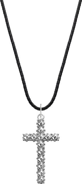 Rebel & Rose Halskette, 925 Silber, Schwarz, Unisex, 70cm - Bild 1