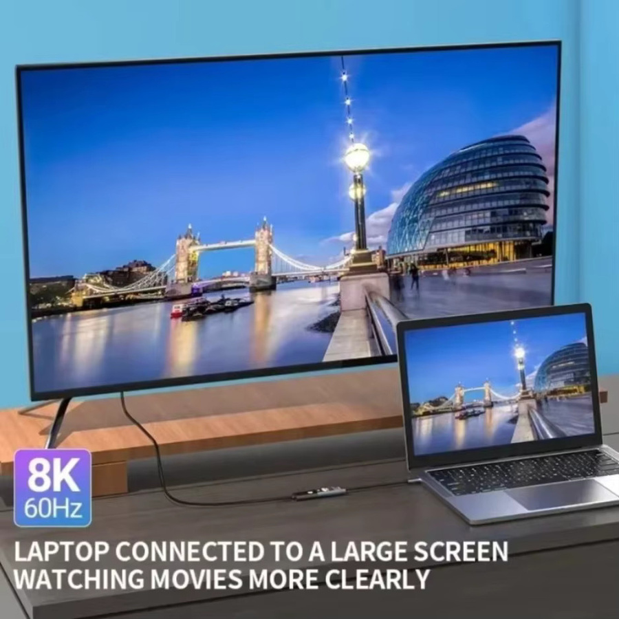 XIKCU USB-C auf HDMI Adapter für 4K Auflösung, USB 3.1 Typ-C auf HDTV Konverter für Laptop, Tablet und MacBook - Bild 4