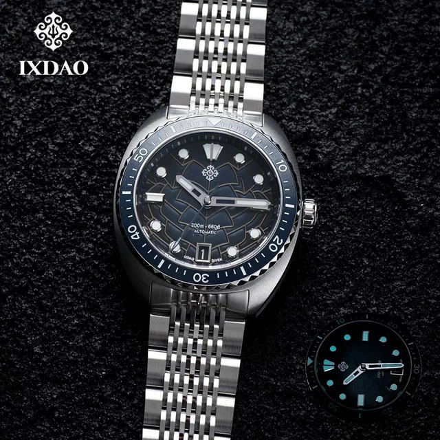 IXDAO Armbanduhr Automatik, Edelstahl, Saphirglas, 20 ATM, Herren - Bild 1